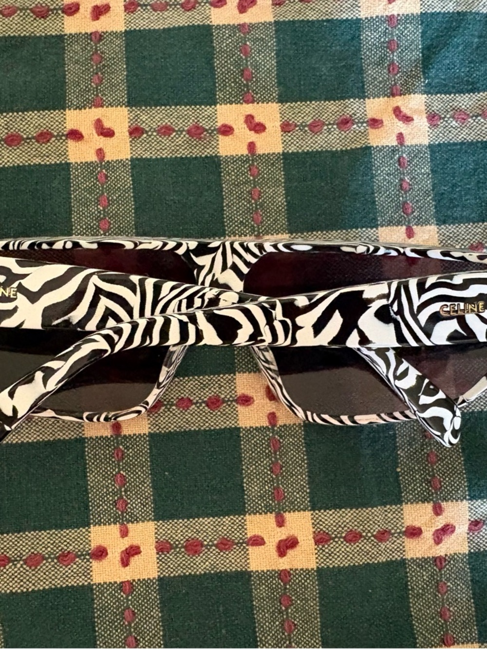 Celine Paris CL401951 04A Zebra Smoke Shield Mask Sunglasses CL 40195 w case New - Picture 3 of 7
